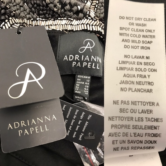 Adrianna Papell Beaded Georgette Gown - Picture 5 of 7